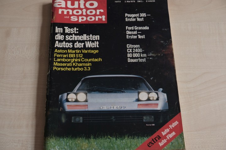 Deckblatt Auto Motor und Sport (09/1978)